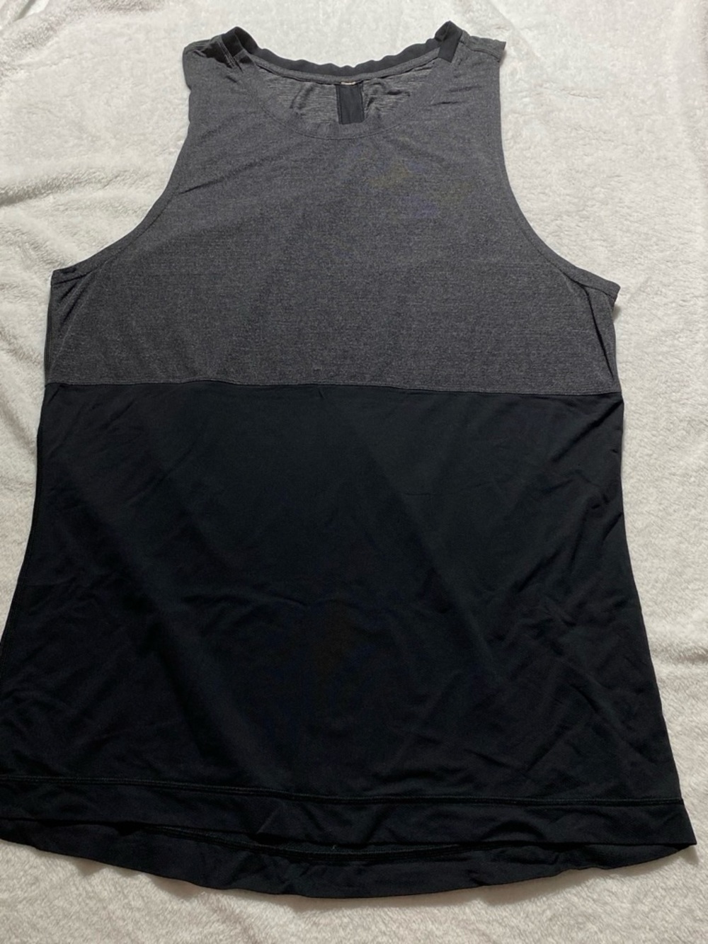 lululemon athletica Two-Tone Gray and Black Women's Tank